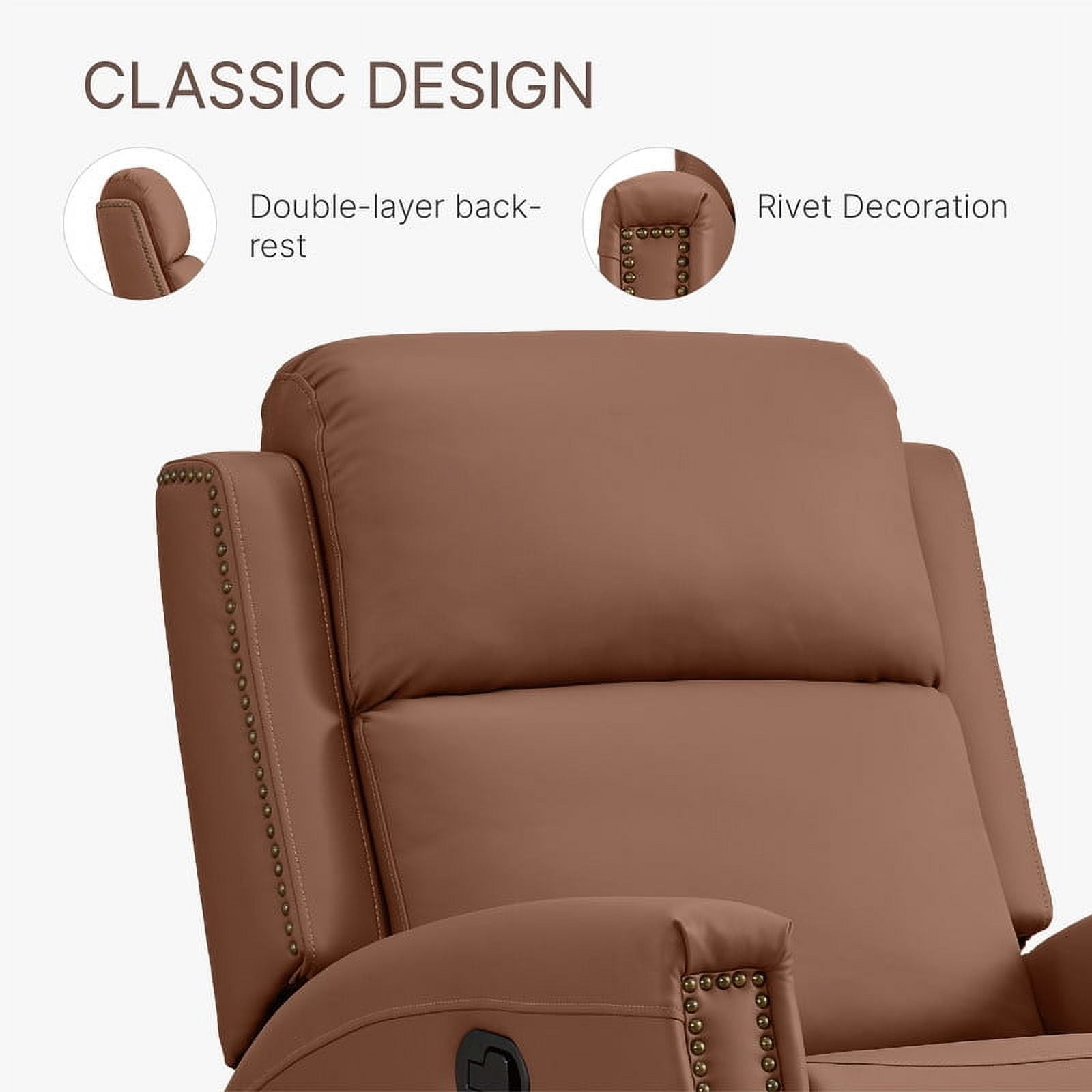 chiiページ CHITA Swivel Glider Recliner Nursery Chair Manual Push Back