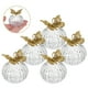 thumbnail image 3 of ColoMX Caja de dulces de boda (12 unidades): Cajas de dulces transparentes con diseño de mariposa bañadas en oro - Estilo europeo, fondo redondo, de plástico, para guardar recuerdos de boda y fiestas., 3 of 8