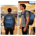 thumbnail image 5 of WOLT Healthyblue Bowling Ball Bag 2Ball Bowling Backpack with Protective Foam Padded & Shoe Compartment, 5 of 7