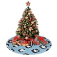 thumbnail image 4 of XMXY Halloween Christmas Tree Skirt, Camouflage Blue Leopard Skin Holiday Party Indoor Decorations Ornaments, 36" Inch, 4 of 9