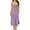 Purple, variant on Women's Summer Dresses Spaghetti Strap Sleeveless Beach Floral Sundress A Line Flowy Casual Dress With Pockets Black