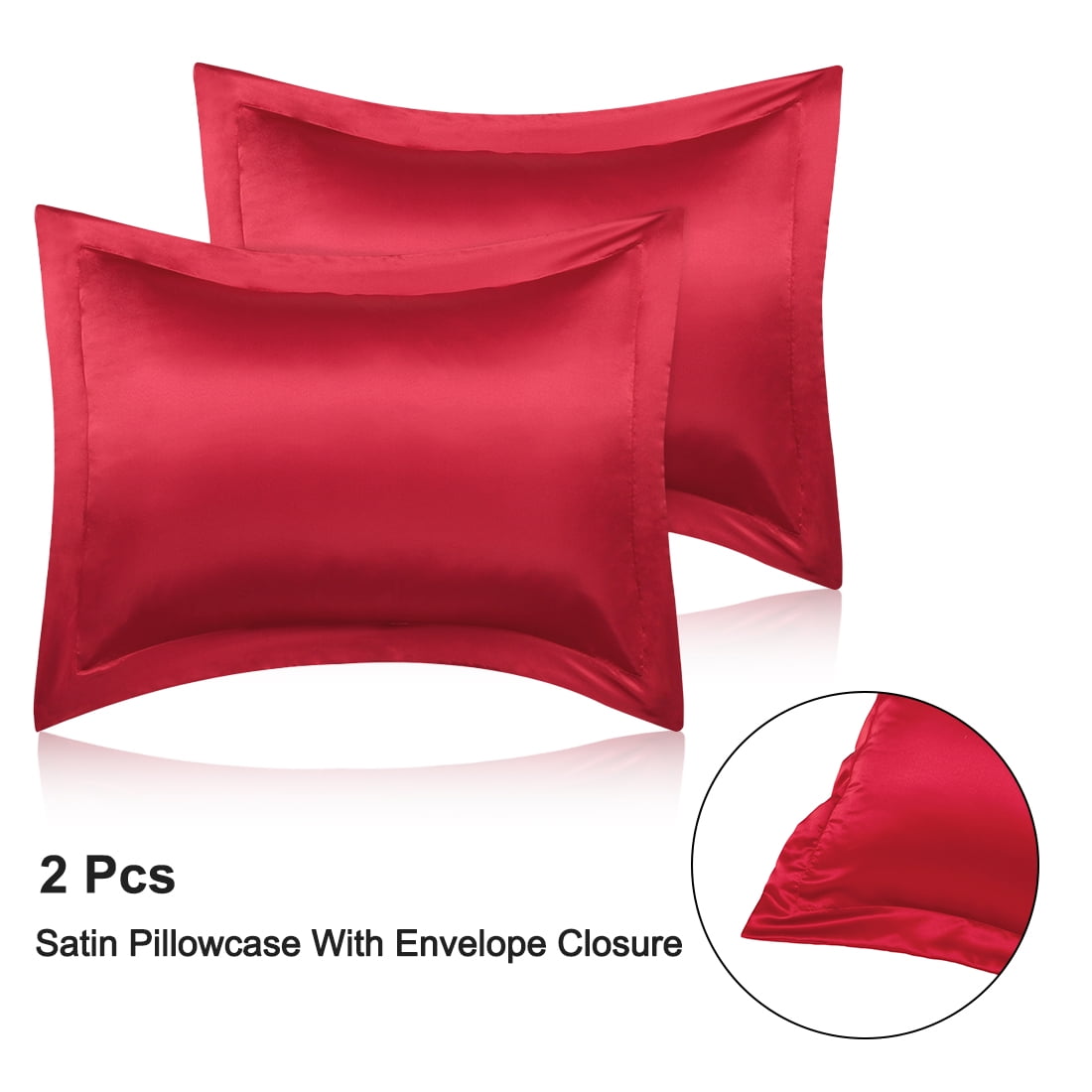 red oxford pillowcases