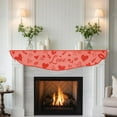 thumbnail image 2 of Romantic Fireplace Mantle Decor with Hearts Roses, Cupid's Arrow Valentine's Day Decoration, 17.72×88.58 inch, 2 of 6