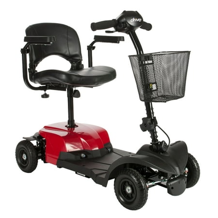 Drive Medical Bobcat X4 Compact Transportable Power Mobility Scooter, 4 Wheel, (Best Travel Mobility Scooter)