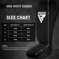 thumbnail image 4 of Protectores de espinilla RDX para Kickboxing, Muay Thai, aprobados por SATRA para MMA, 4 of 7