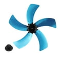thumbnail image 1 of 18 Inch Fan Blade Household Aluminum 5-blade Electric Fan Blade With Nut Cover Base High Temperature Resistance Low Noise, 1 of 10