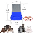 thumbnail image 3 of 3 Pack Dog Hair Flea Comb, Stainless Pin Dog Cat Grooming Tick Lice Comb, Random Color, 3 of 5