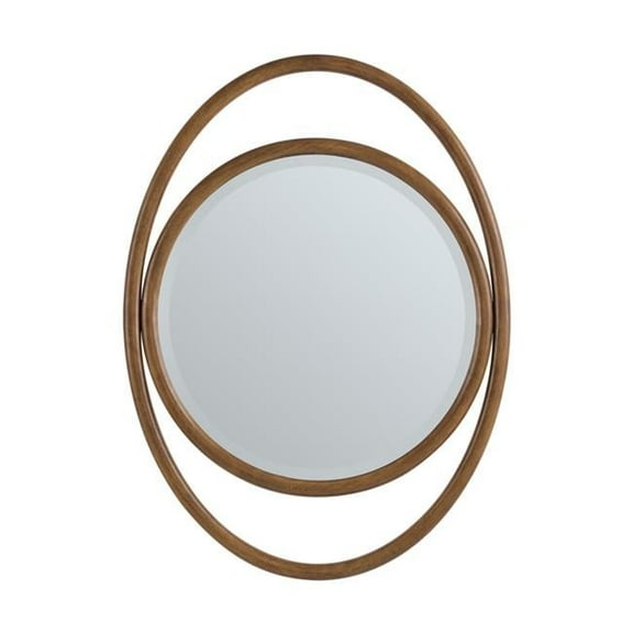 James Martin Vanities 242-MO28-WLT 28 in. Esca Mirror, Mid-Century Walnut