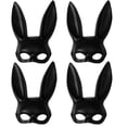 thumbnail image 1 of Antifaz de Conejo BunMask 4 pzas. 35x21x13 cm Plástico PVC Negra Máscara Bunny., 1 of 3