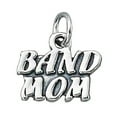thumbnail image 1 of Sterling Silver 20" .8mm Box Chain BAND MOM Message Pendant Necklace, 1 of 2