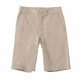 thumbnail image 1 of Bienzoe Uniformes Scolaires Garçon Shorts Bermuda à devant Plat Kaki 8, 1 of 2