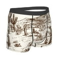 thumbnail image 3 of Haiem Western Desert Cowboys3 Men's Boxer Briefs, Every Day Comfort Stretch Cotton Moisture-Wicking Underwear-Small, 3 of 9