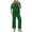 Green, variant on Womens 2 Piece Outfits Casual Short Sleeve Lounge Set Summer Tracksuits Matching Sets Beach Fashion Travel Outfits