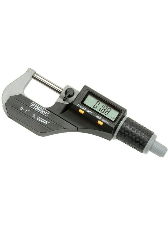 Fowler Xtra Value 0-1""/25.4MM IP54 Digital Micrometer Data Output & Ratchet Sto