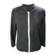 thumbnail image 4 of LoyisViDion Coat Women Casual Solid Color Long Sleeve Long Sleeve Zip Up Jacket Black 4(S), 4 of 4