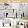 thumbnail image 6 of Printed Dining Room Chair Covers Set of 4, Stretch Kitchen Chair Covers Washable Parsons Chair Slipcover Removable Dining Chair Protectors for Hotel,Ceremony(Floral Pattern3), 6 of 6