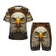 thumbnail image 1 of Balery Vintage Pattern Bald Eagle Conjunto de Pijama Infantil de Manga Corta con Estampado – Ropa de Dormir de Algodón Suave-XX-Large, 1 of 6