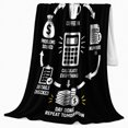 thumbnail image 2 of Accountant Daily Cycle Humor Infographic Calculator Coffee Money, Festive Holiday Scene, Warm Flannel Blanket for Living Room and Reading Nook, Art Lovers Christmas Gift, Festive Home Decor, 2 of 9