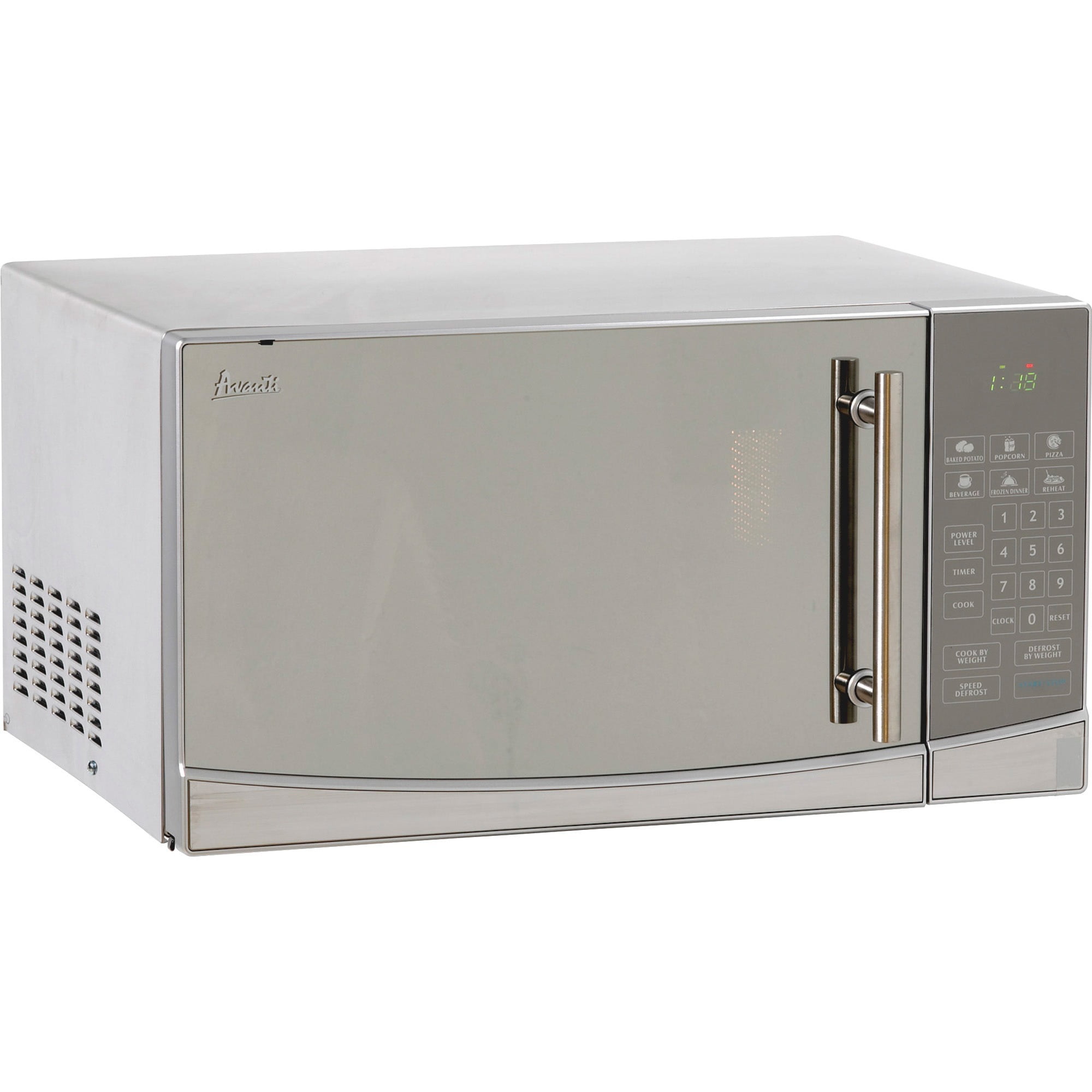 Avanti 1.1 Cubic Foot Capacity Stainless Steel Touch Microwave Oven