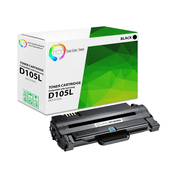 TCT D105L Toner Cartridge - Compatible With Samsung MLT-D105L Black High Yield
