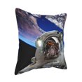thumbnail image 2 of Bingfone Decorative Pillow Covers 16"X16" Astronaut In Outer Space Couch Pillow Cases Modern Farmhouse Covers For Couch Sofa Bed, 2 of 9