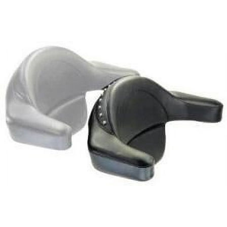 Mustang Extended Arm Wrap-Around Backrests Smooth w/Studs (75332)