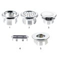 thumbnail image 2 of Sink Round Ring Overflow Spare Cover Tidy Chrome Trim Bathroom Ceramic Basin, 2 of 3
