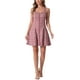 thumbnail image 2 of Vestido sin mangas de mujer con tirantes de cuadros y cremallera frontal XS rojo y blanco, 2 of 6