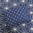 thumbnail image 3 of Home Soft Things 7 Piece Printed Microfiber Quilts Bedspread Set - Memphis - Dark Blue Cobalt - Queen (90" x 90"), 3 of 8
