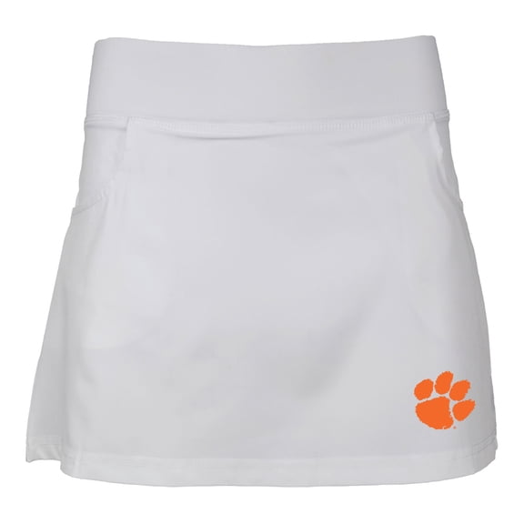 Girls Youth Garb White Clemson Tigers Sara Skort