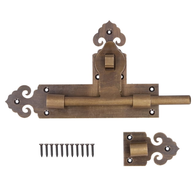 Perno de cerradura de puerta, pestillo de puerta antiguo de estilo chino, hebilla, Hardware para mejorar el hogar