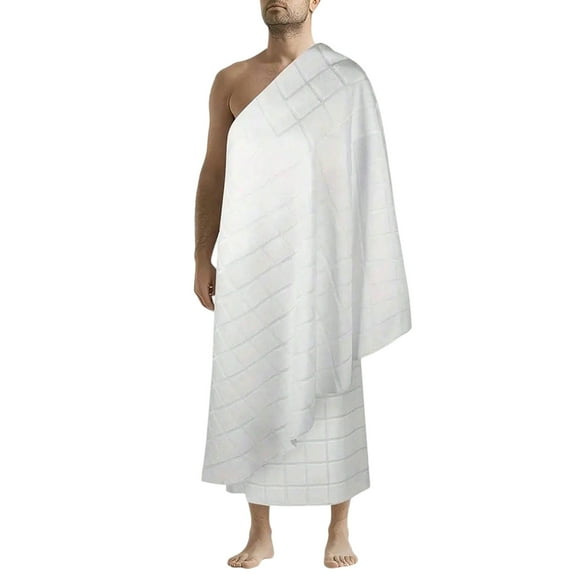 Ihram Towel Set Ahram Ehram for Hajj and Umrah Essential Islamics Clothing for Men 110×210 cm (43×82.68 in) Ihram for