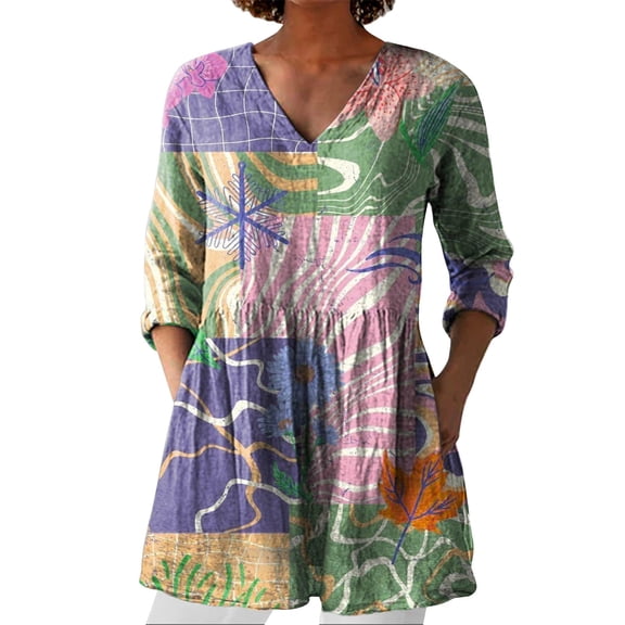 ZJXFGS Women Clothing Casual Tops Long Sleeves For Women Fitted Button Down Shirts For Women Womens Tops Dressy Casual Western Outfit For Women Long Sleeve Turtleneck Women Purple S