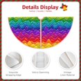 thumbnail image 3 of Haiem Bright Rainbow Pattern Christmas Tree Skirt Merry Christmas Party Christmas Tree Decoration,New Year Decorations-30", 3 of 6