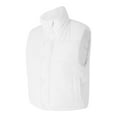 thumbnail image 5 of Women Puffer Vest Solid Color Stand Collar Lightweight Sleeveless Zipper Crop Waistcoat Padded Gilet Coat, 5 of 6