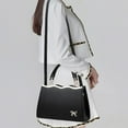 thumbnail image 2 of Bowknot Purse and Handbags for Women Leather Bow Square Medium Crossbody Tote Satchel Shoulder Bag, 2 of 8