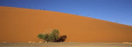 Tourists Climbing U