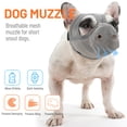 thumbnail image 3 of Lightweight PVC Mesh Dog Muzzle for Biting/Chewing/Barking Control - Breathable Panting & Drinking Design, Suitable for Alone Time & Walking - Grey, Size L (HD--550#), 3 of 6