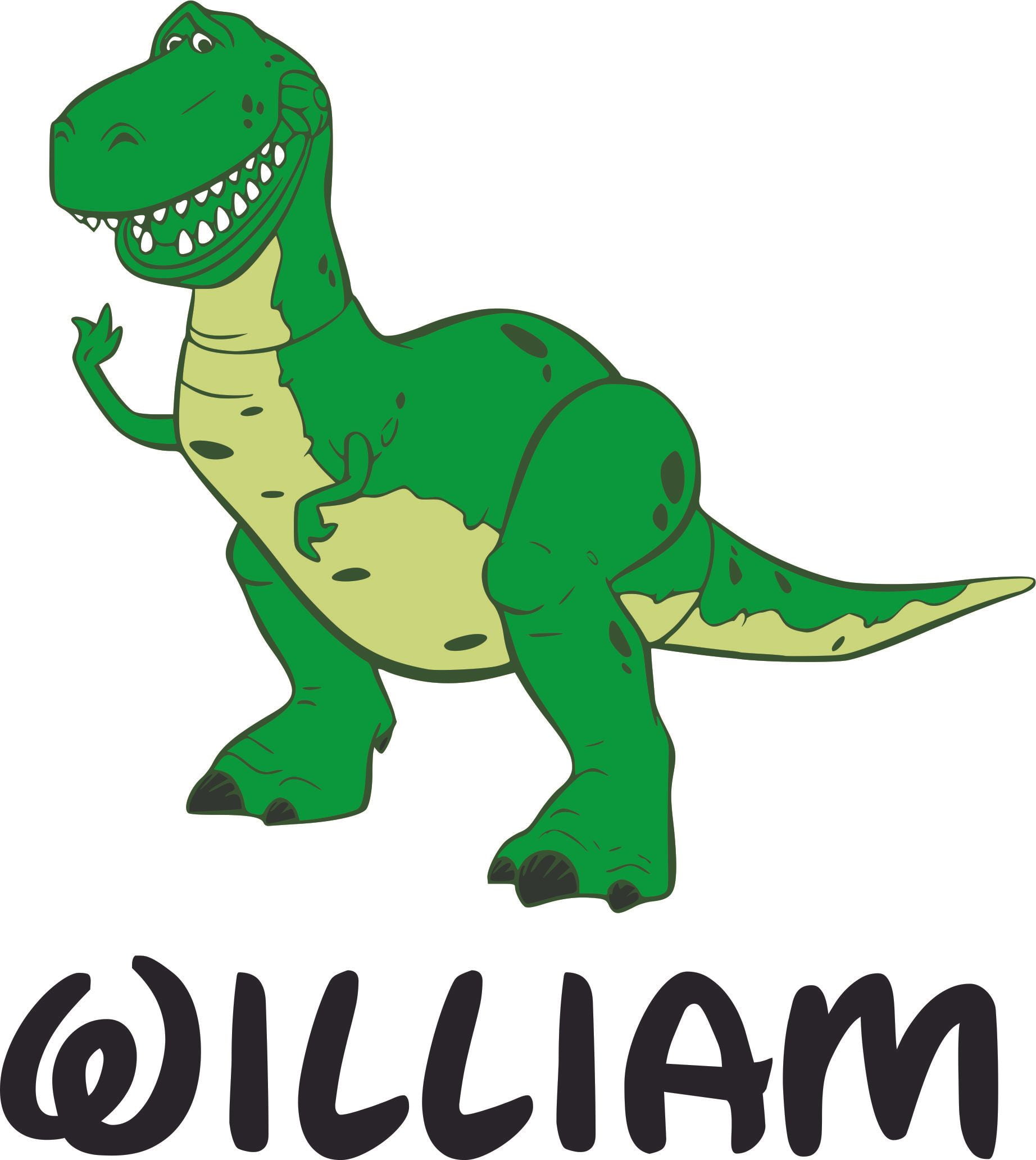 Rex Toy Story Trex Dinosaur Dino Customized Wall Decal Custom
