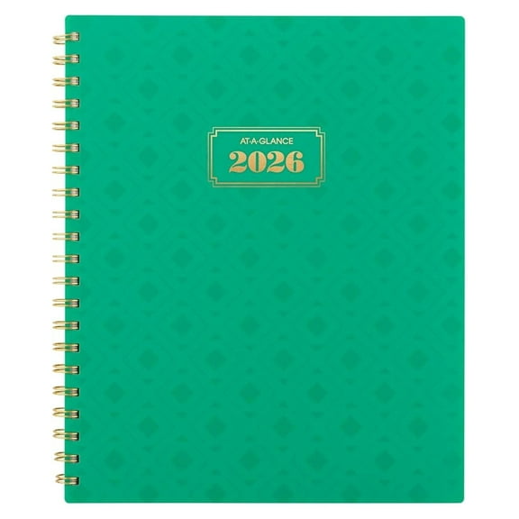 2026 Planner, Weekly & Monthly, 8.5" x 11", Large, BADGE, Geo (1753G-905-26)