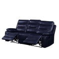 thumbnail image 2 of ACME Aashi Motion Sofa, Navy Leather-Gel Match, 2 of 5