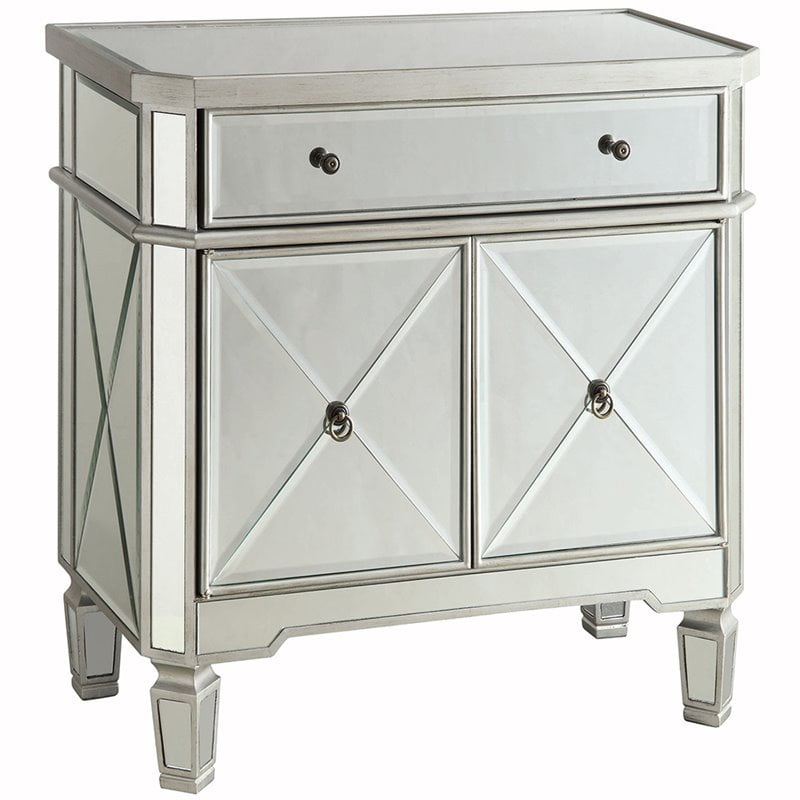 Coaster Furniture 102596 Mirrored Drawer Wine Cabinet Com - Mirrored Finish Wine Cabinet Coaster Furniture 102596 Mirrored Drawer Wine Cabinet Com - Mirrored Finish Wine Cabinet