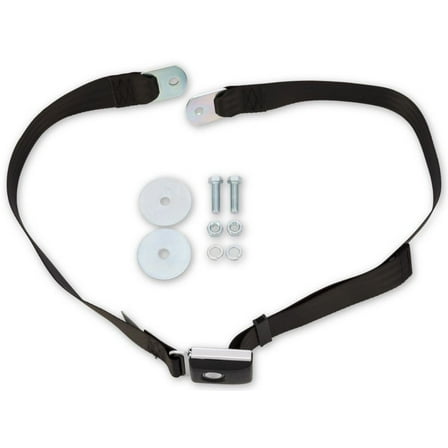 Scott Drake SB-BK-PBSB Set Belt - Push Button - Black - Each