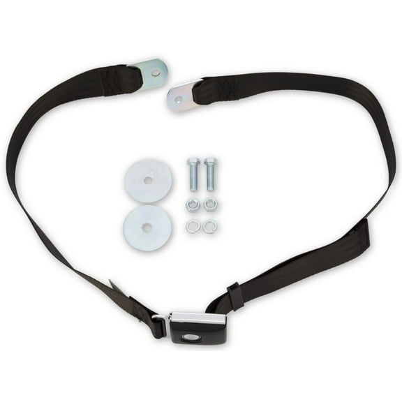 Scott Drake SB-BK-PBSB Set Belt - Push Button - Black - Each