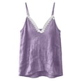 thumbnail image 3 of LIaqionyy Womens Summer Tank Tops Cotton Linen Sleeveless Cami Shirts Casual Loose Tunic Spaghetti Strap Camisole, 3 of 7
