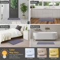 thumbnail image 2 of SNNROO Plush Cream Microfiber Bath Rug  20” x 30”  Non-Slip, 2 of 8
