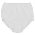 thumbnail image 3 of 100% Cotton Cuff Leg Panty, Three Pack in White Size 5 (Style 118), 3 of 4