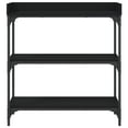 thumbnail image 2 of vidaXL Console Table with Shelves Black 75x30x80 cm, 2 of 5