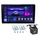 thumbnail image 1 of Estéreo para automóvil de doble DIN de 9 pulgadas con CarPlay inalámbrico Android Auto inalámbrico, estéreo para automóvil con pantalla táctil 2.5D con cámara de respaldo FM Bluetooth Grabadora para v, 1 of 5