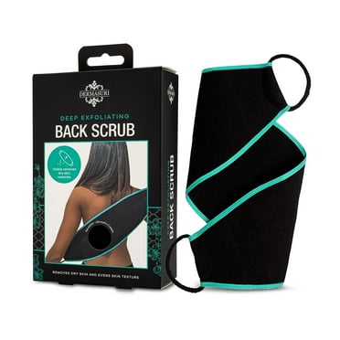 Dermasuri Exfoliating Back Scrubber - Exfoliator Body Scrub for Women & Men (1 Pack)